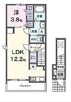 香川県高松市多肥下町（賃貸アパート1LDK・2階・42.56㎡） その2