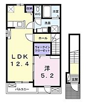 香川県丸亀市土器町西１丁目（賃貸アパート1LDK・2階・46.54㎡） その2