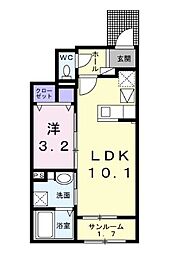 間取図画像 1LDK