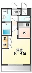 フェリーチェ 1Kの間取図画像