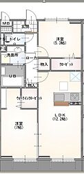 アージョリベルテ 2LDKの間取図画像