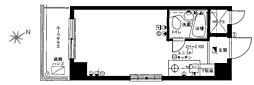 新宿ダイカンプラザシティ1 ワンルームの間取図画像