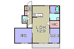 ビーグル・ワン 1LDKの間取図画像