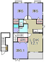 プラシード緑町  ｜ 滋賀県東近江市八日市緑町（賃貸アパート3LDK・2階・68.00㎡） その2