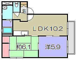 間取図画像 2LDK