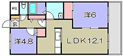 ステラ 2LDKの間取図画像