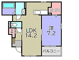 ハッピーライフII  ｜ 滋賀県東近江市中小路町（賃貸アパート1LDK・1階・50.27㎡） その2