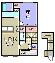 CentralResidence 1LDKの間取図画像