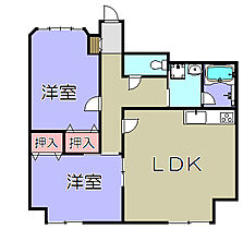 キングパレス東陽  ｜ 滋賀県東近江市林町（賃貸マンション2LDK・4階・53.45㎡） その2