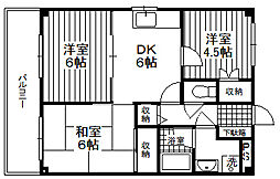 ビラコリーネ 3DKの間取図画像