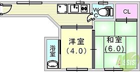 HBハイツ  ｜ 兵庫県神戸市中央区東川崎町7丁目12-5（賃貸マンション2K・3階・25.00㎡） その2