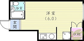 コーポクレドール  ｜ 兵庫県神戸市灘区船寺通4丁目2-3（賃貸アパート1R・2階・16.00㎡） その2