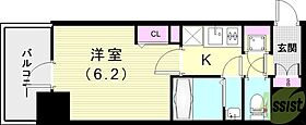 アドバンス神戸セラフィム  ｜ 兵庫県神戸市兵庫区羽坂通3丁目（賃貸マンション1K・6階・22.53㎡） その2