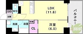 D-1兵庫  ｜ 兵庫県神戸市兵庫区浜崎通（賃貸マンション1LDK・2階・41.28㎡） その2