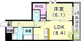 オブ・ヴィラージュ 301 ｜ 兵庫県神戸市北区鈴蘭台北町3丁目25-9（賃貸アパート1LDK・3階・40.24㎡） その2