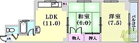 第1赤松マンション  ｜ 兵庫県神戸市兵庫区島上町2丁目（賃貸マンション2LDK・4階・52.00㎡） その2