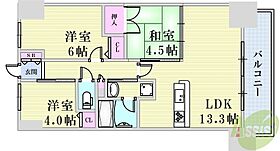 リベールKOBE兵庫ジェネックス  ｜ 兵庫県神戸市兵庫区松原通5丁目（賃貸マンション3LDK・13階・60.60㎡） その2