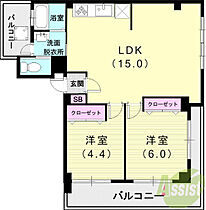 湊川Hビル  ｜ 兵庫県神戸市兵庫区湊川町5丁目（賃貸マンション2LDK・2階・60.86㎡） その2