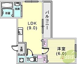 ピュアコート神戸  ｜ 兵庫県神戸市兵庫区新開地2丁目1-17（賃貸マンション1LDK・7階・32.00㎡） その2