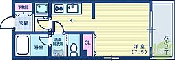 アーバネックス神戸駅前 1Kの間取図画像