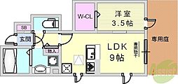 アソークコート 1LDKの間取図画像