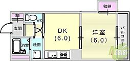 エステート湊川 4階