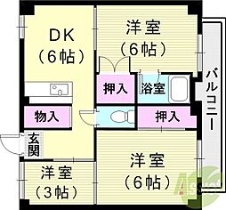 ビレッジハウス鈴蘭台4号棟 1階/-