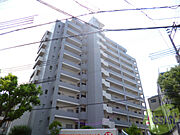タイル張りのパリっとしたマンション