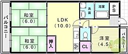 ヨシダビル 3LDKの間取図画像
