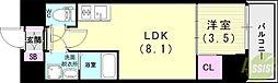 LIVIAZKOBELaMer 1LDKの間取図画像