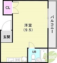 ウェルブ鈴蘭台  ｜ 兵庫県神戸市北区鈴蘭台南町6丁目（賃貸マンション1R・3階・25.00㎡） その2