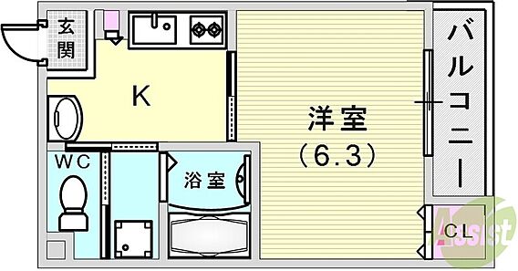 コート西橘通_間取り_0