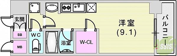 アスヴェル神戸駅前 ｜兵庫県神戸市中央区古湊通2丁目(賃貸マンション1R・5階・24.08㎡)の写真 その2