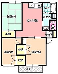 フロムパート3 3DKの間取図画像