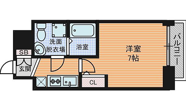 アドバンス心斎橋ラシュレ ｜大阪府大阪市中央区南久宝寺町３丁目(賃貸マンション1K・6階・23.01㎡)の写真 その2