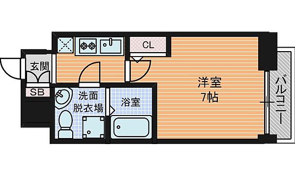 アドバンス心斎橋ラシュレ ｜大阪府大阪市中央区南久宝寺町３丁目(賃貸マンション1K・11階・23.01㎡)の写真 その2