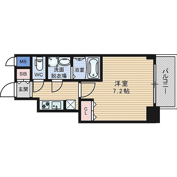 サムティ本町橋2MEDIUS ｜大阪府大阪市中央区本町橋(賃貸マンション1K・9階・24.07㎡)の写真 その2