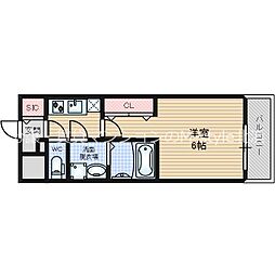 FIRSTFIOREGRANDFORT 1Kの間取図画像