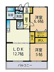 間取図画像 2LDK