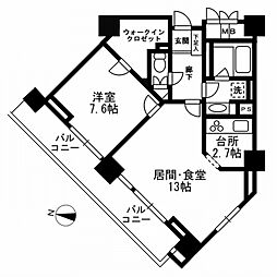 間取図画像 1LDK