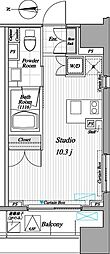 レジディア錦糸町2 ワンルームの間取図画像