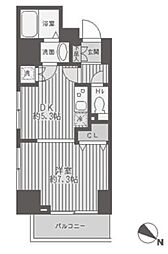 レジディア蒲田 1DKの間取図画像