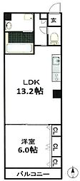 ブラービ南船場 1LDKの間取図画像