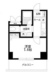 フルグラール池袋 1Kの間取図画像
