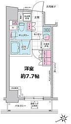 ステラメゾン三軒茶屋 1Kの間取図画像