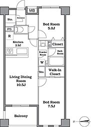 レジディア武蔵小杉 1SLDKの間取図画像