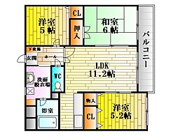 ベストハウス 3LDKの間取図画像
