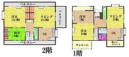 JR芸備線 中深川駅 徒歩10分の賃貸一戸建て 5LDKの間取り