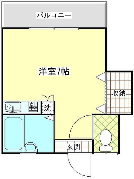 てのひら荘 203｜神奈川県横須賀市汐入町3丁目(賃貸アパート1R・2階・18.00㎡)の写真 その2