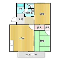 エミクレール沖代B棟 102 ｜ 大分県中津市沖代町2丁目（賃貸アパート2LDK・1階・53.88㎡） その2